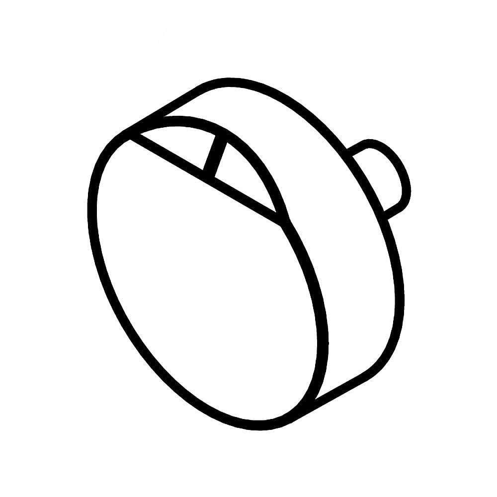 Part #w10877189, Knob / 2.00 x 2.00 x 1.00