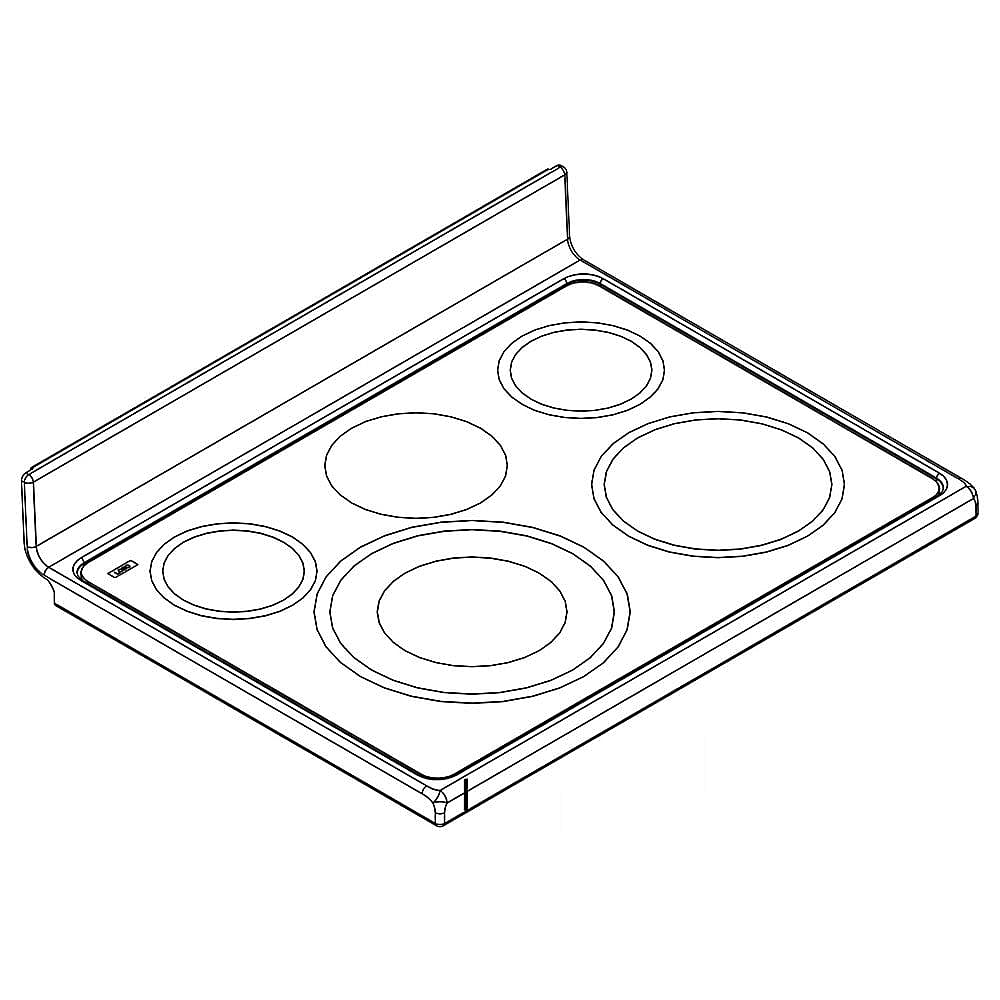 Part #w10877558, Whirlpool Range Main Top (Replaces W10828383) / 30.25 x 34.50 x 9.00