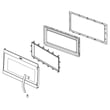 Microwave Door Assembly (stainless) for Whirlpool WMH31017FD0 - Part W10889332