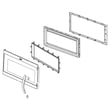 Microwave Door Assembly (black) W10889333