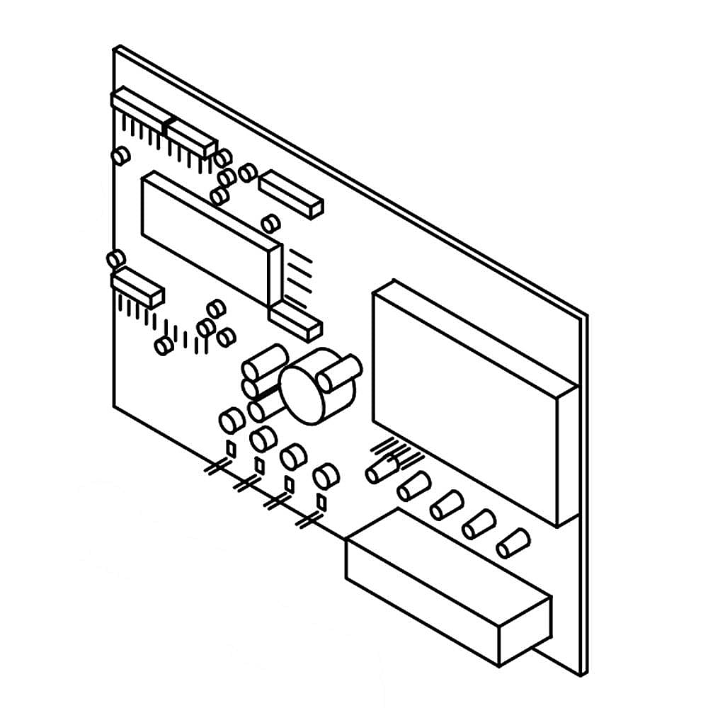 Part #w10891907, Wall Oven User Interface Control Board | 5.00 x 4.25 x 5.88
