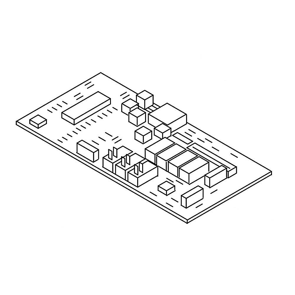 Part #w10891908, Microwave Electronic Control Board / 11.75 x 5.25 x 5.75