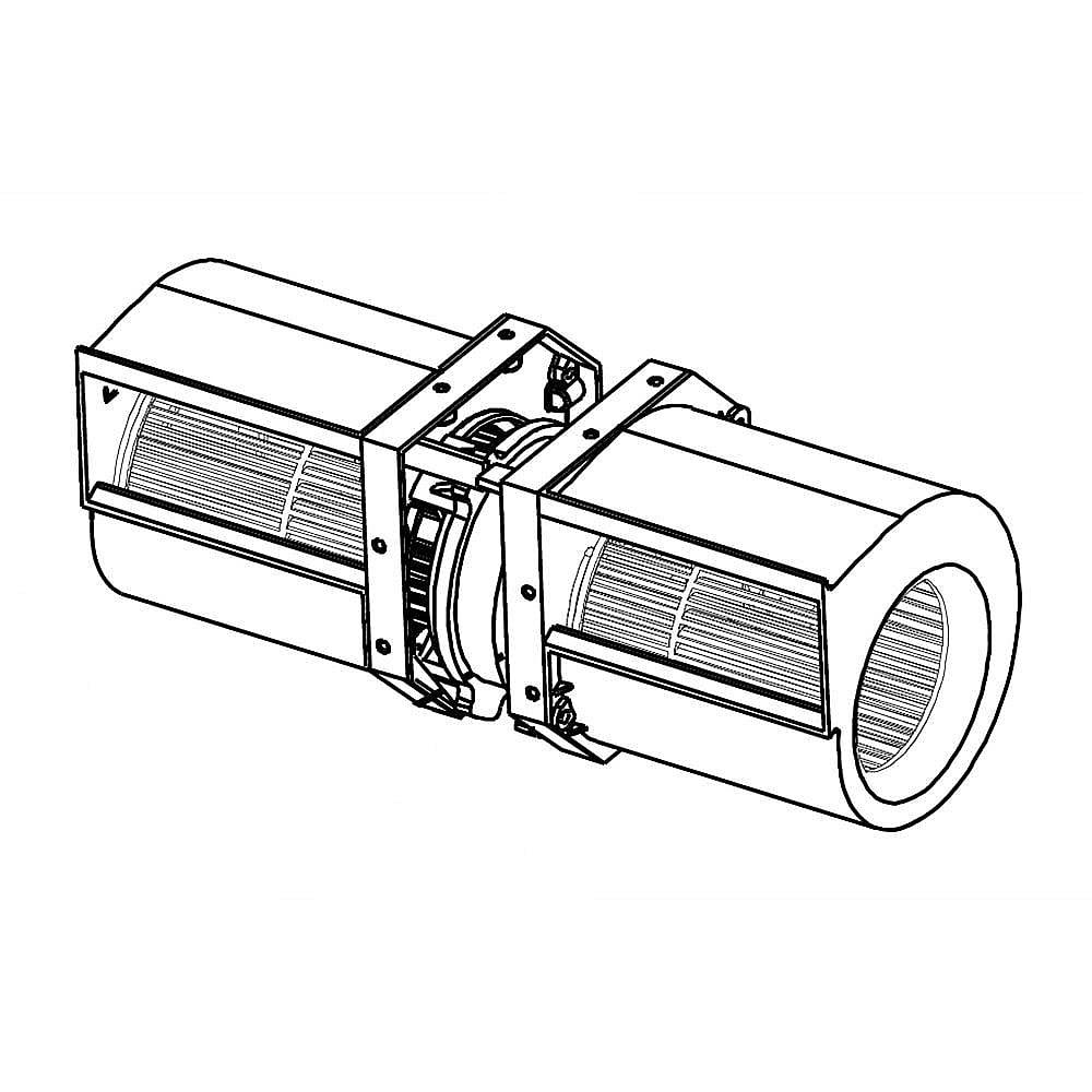 Part #w11441128, Microwave Vent Fan Motor Assembly (Replaces W10892388, W11252443, W11409094) / 19.25 x 5.75 x 5.50