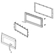 Microwave Door Assembly (stainless) for Whirlpool YWMH53520CS4 - Part W10893415