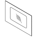 Range Oven Door Outer Panel (Black)
