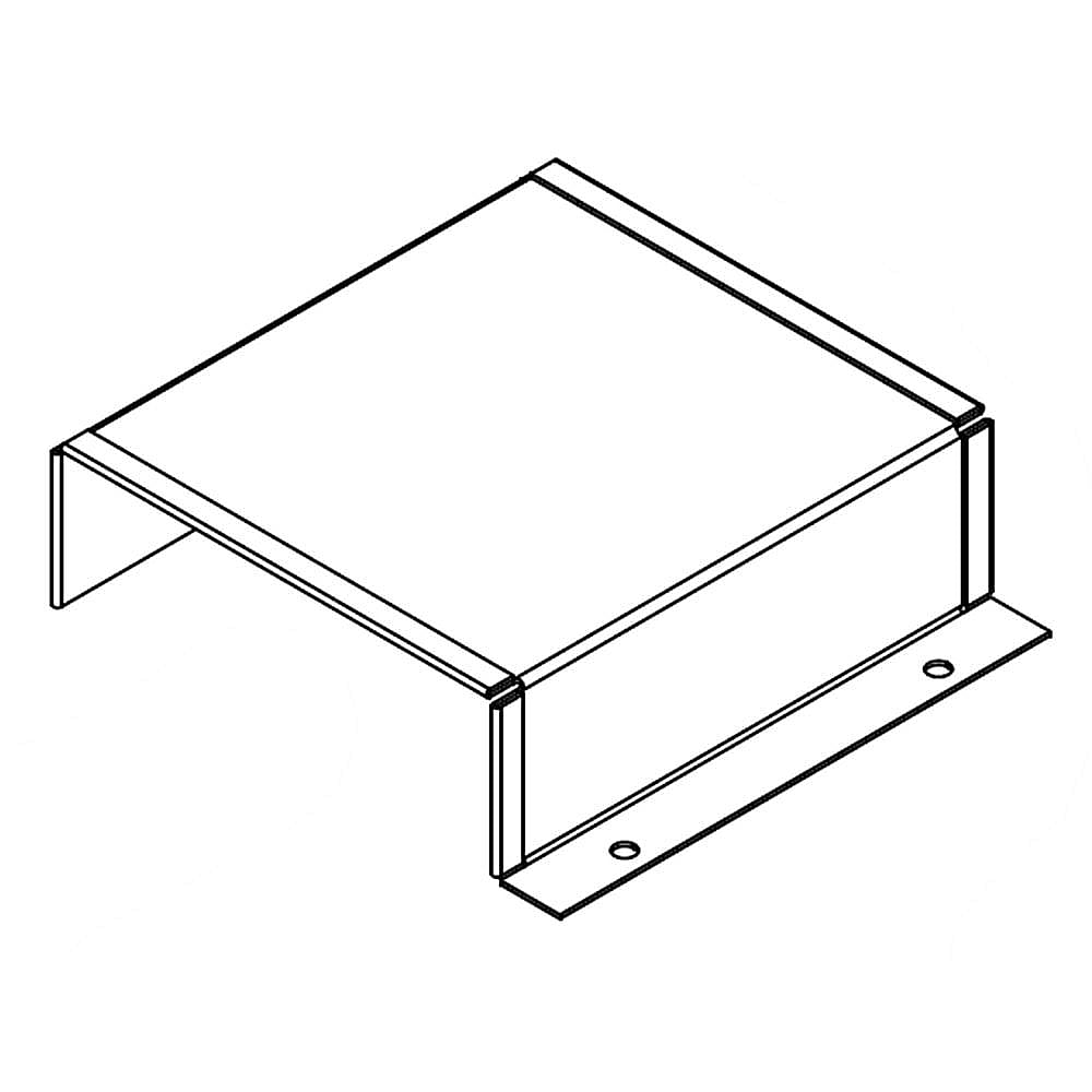 Part #w10894861, Heat Shield / 5.00 x 5.00 x 1.75