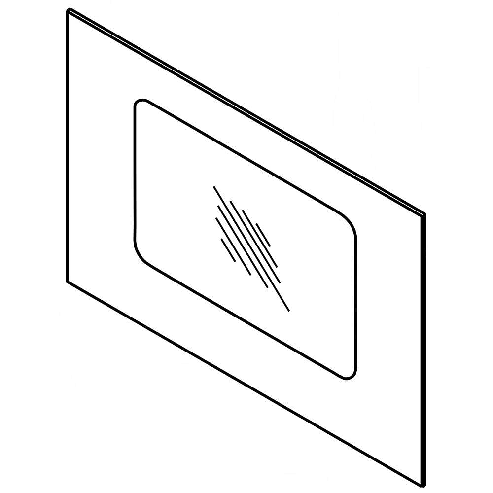 Part #w10904906, Range Oven Door Outer Glass (Replaces W10851723) / 35.25 x 27.25 x 0.88