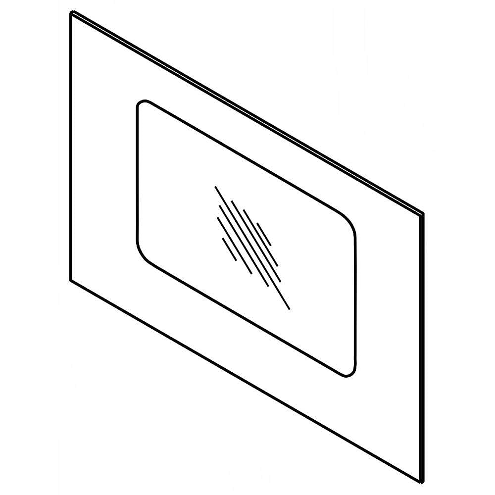Part #w10904907, Wall Oven Door Outer Glass | 35.25 x 27.25 x 0.88