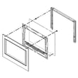 Wall Oven Door Outer Panel Assembly (black Stainless) for KitchenAid KODE507EBS01 - Part W10909944