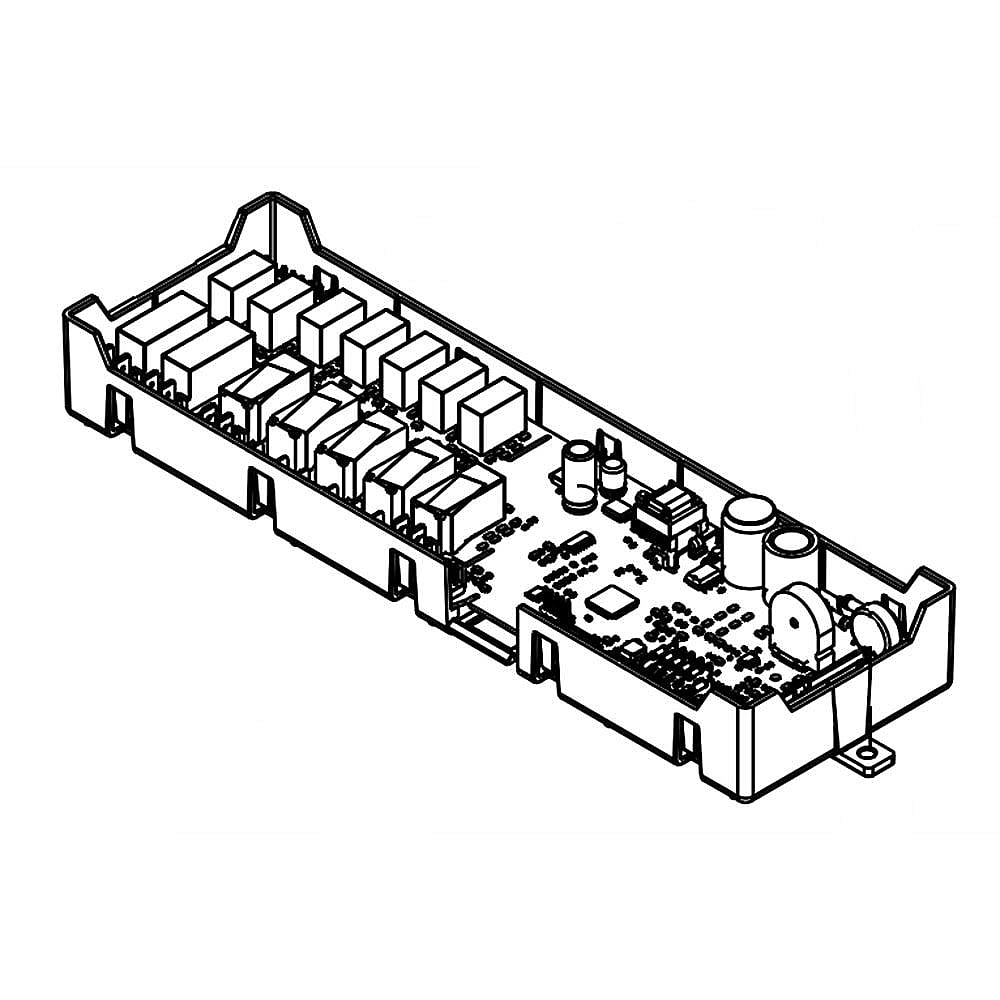 Photo of Part #w10913364, Wall Oven Control Board | 15.25 x 7.10 x 2.88 from Repair Parts Direct