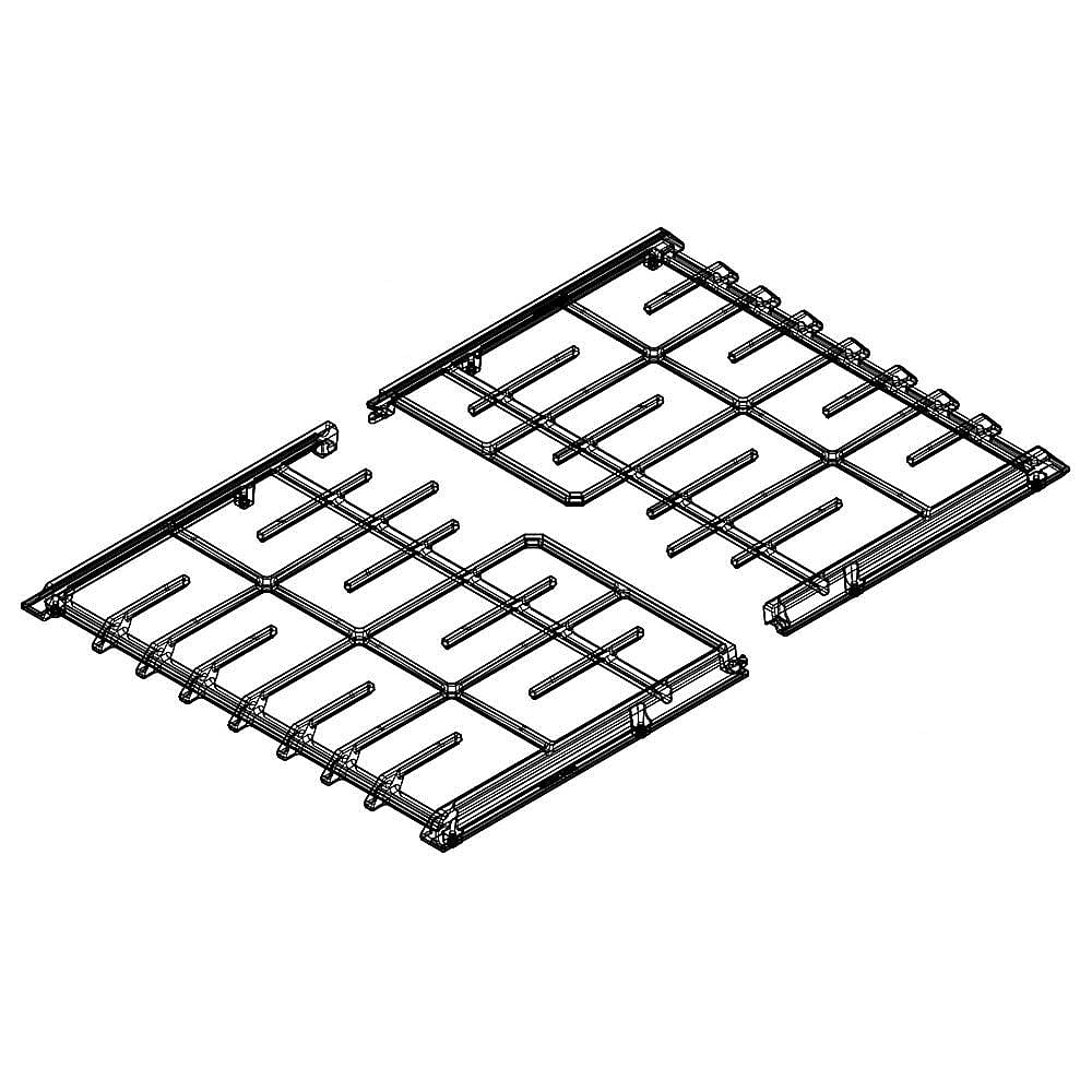 Photo of GE Part #w11026378, Ran Surface Burner Grate Kit | 19.00 x 23.50 x 3.50 from Repair Parts Direct