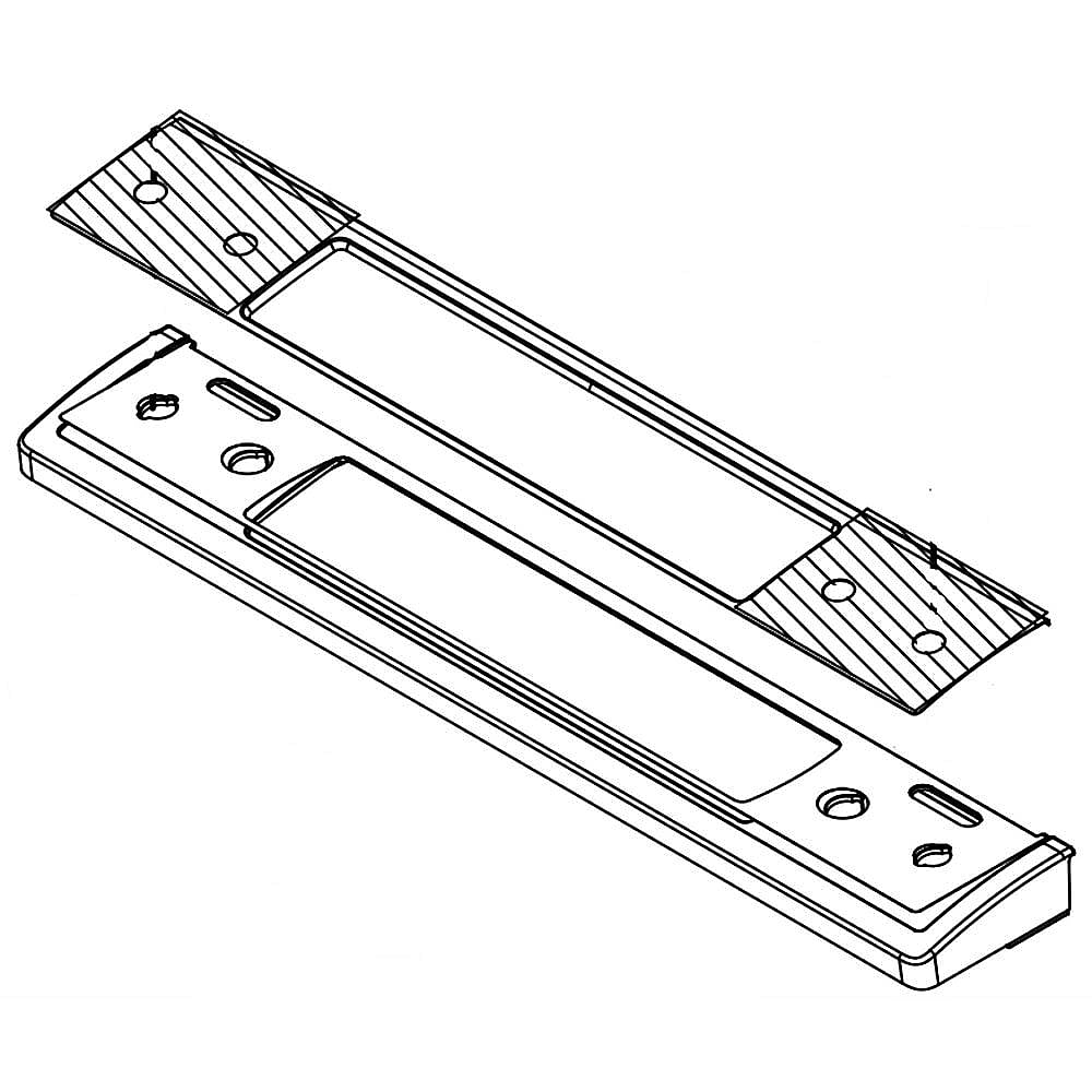 Part #w11027435, Range Control Panel Assembly (Stainless) / 6.50 x 3.25 x 36.00