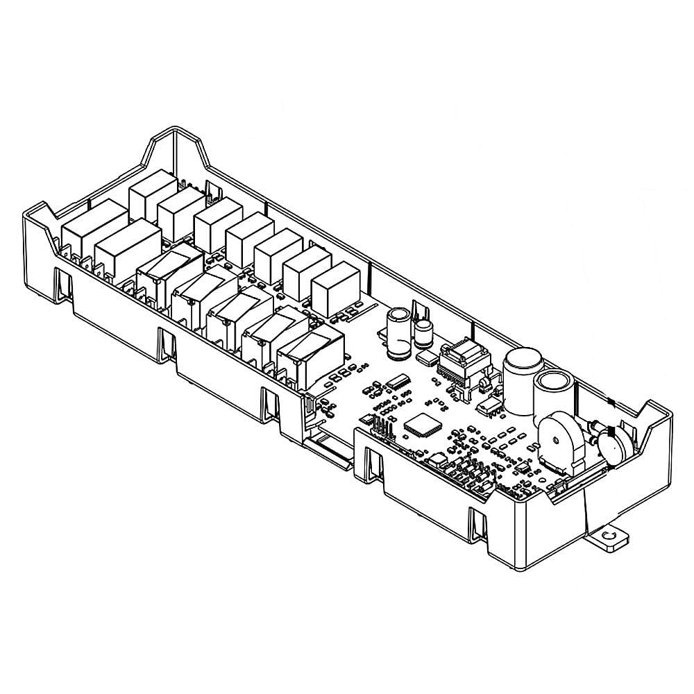 Photo of Part #w11035599, Wall Oven Control Board | 16.00 x 6.75 x 2.50 from Repair Parts Direct