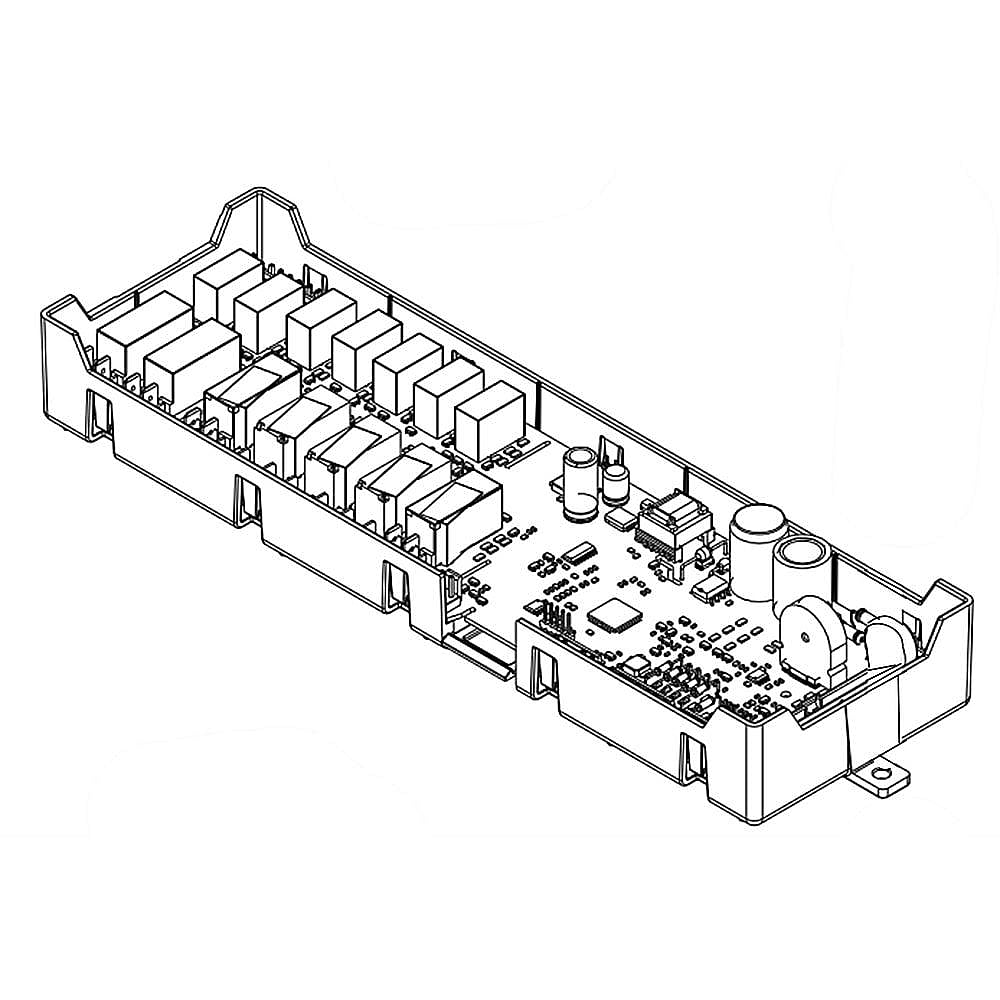 Photo of Part #w11035600, Wall Oven Control Board | 15.25 x 6.75 x 2.50 from Repair Parts Direct