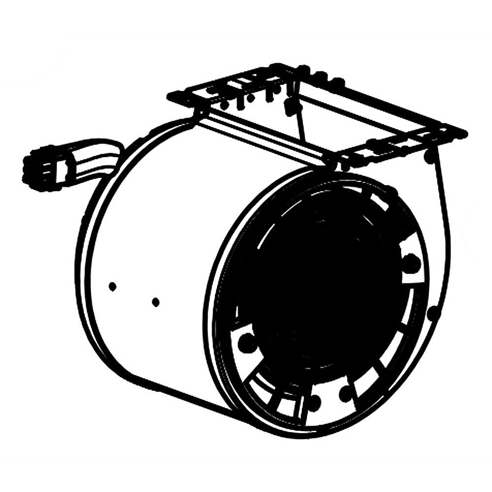 Part #w11035826, Range Hood Blower Assembly (Replaces W10727058) / 12.25 x 12.25 x 12.00