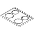 Range Main Top (black) for Whirlpool YWEE510S0FB0 - Part W11040044