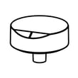 Knob for Jenn-Air JEF3115GS0 - Part W11045335