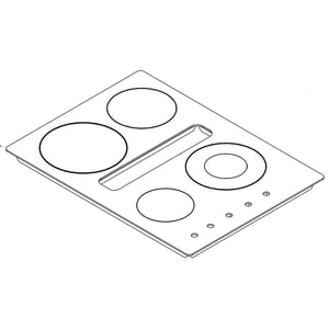 Cooktop Main Top Assembly W11051485