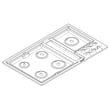 Cooktop Main Top (stainless) W11051501