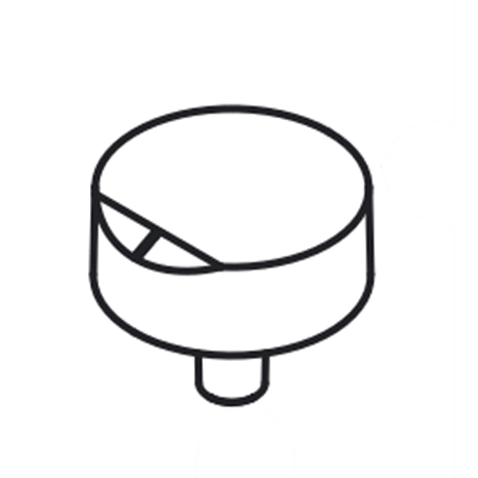 Part #w11084159, Cooktop Burner Knob (Stainless) / 2.00 x 2.00 x 1.75