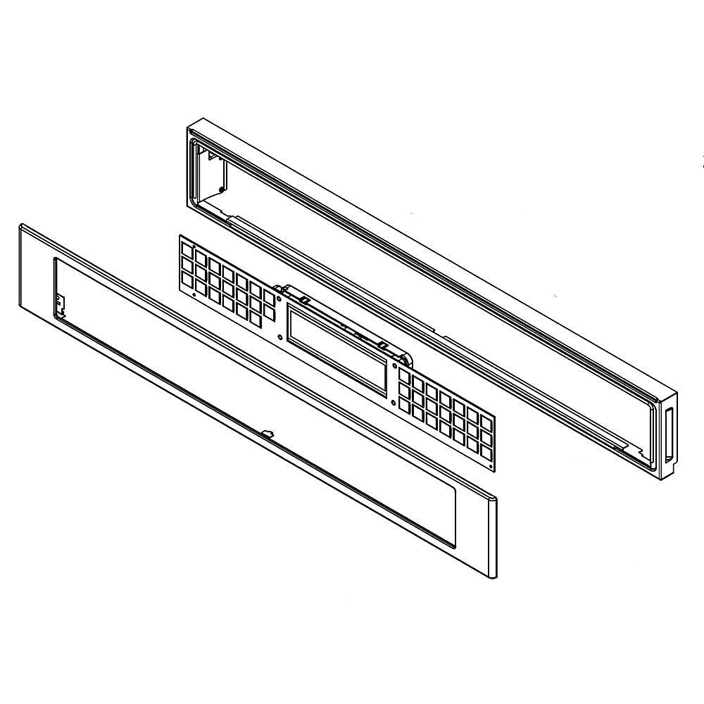 Part #w11087448, Wall Oven Control Panel Assembly (Stainless) / 0.01 x 0.01 x 0.01