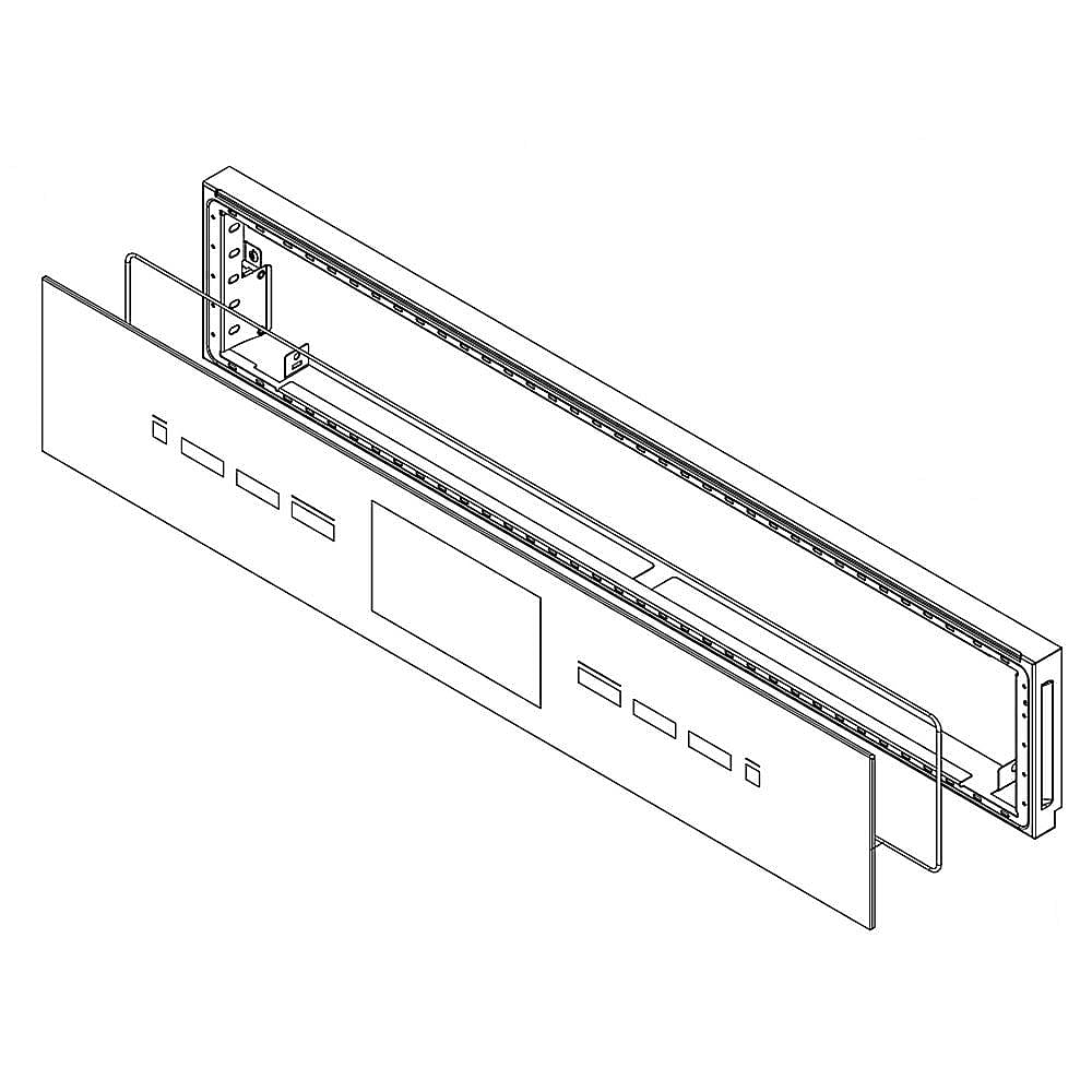 Part #w11087460, Wall Oven Control Panel Assembly / 9.07 x 3.07 x 35.19