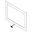 Range Oven Door Outer Panel Assembly (stainless) for Maytag MES8800FZ0 - Part W11087941
