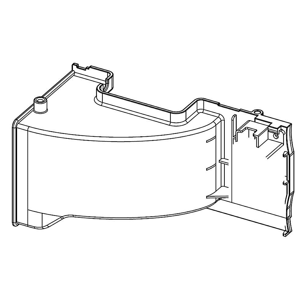 Part #w11088358, Air Guide, Magnetron / 6.12 x 3.12 x 3.00
