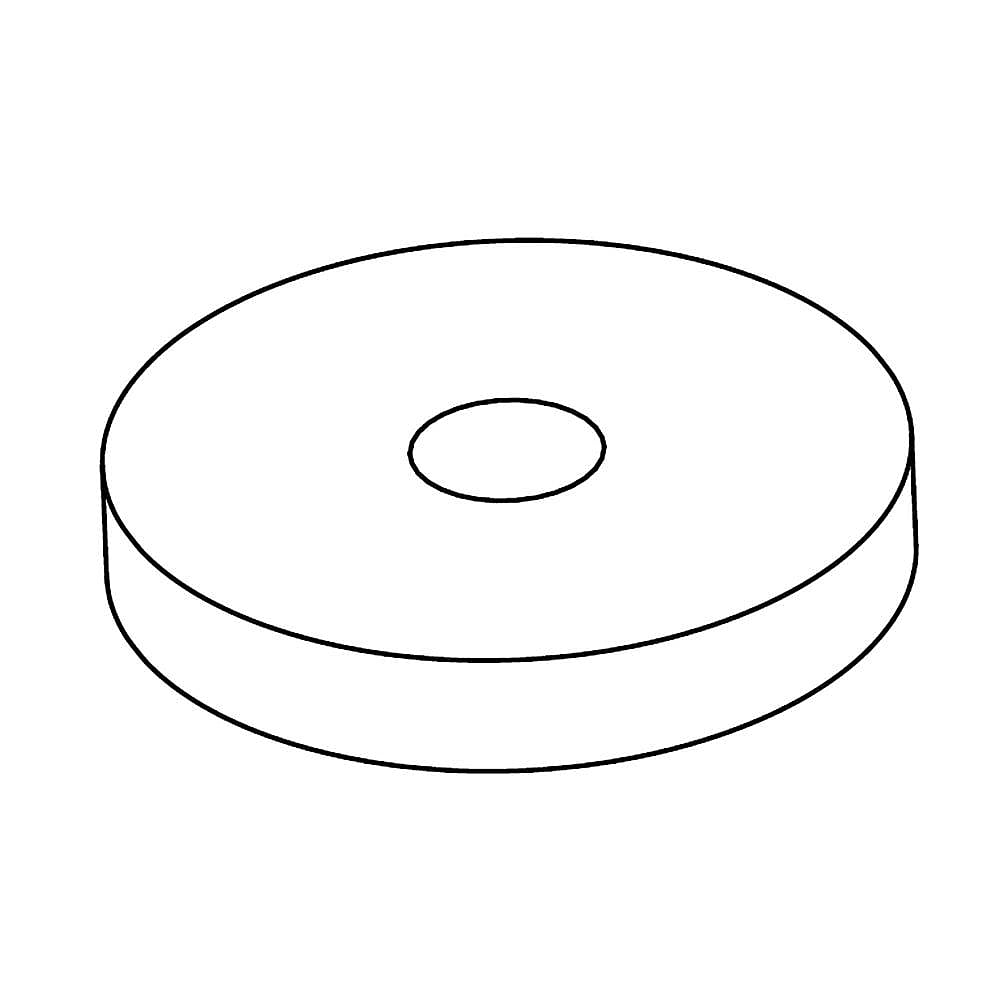 KitchenAid Part #w11096347, Microwave Turntable Motor Spacer | 6.13 x 2.25 x 0.75