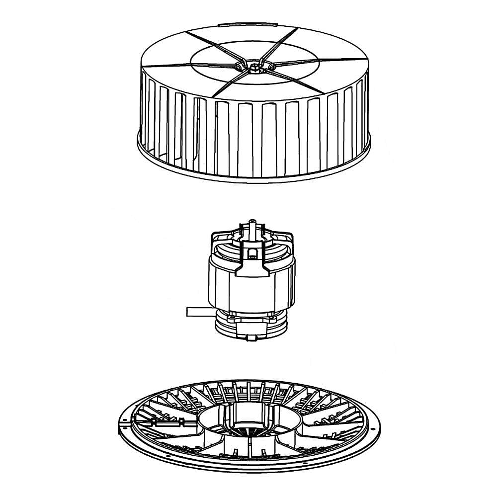 Part #w11100651, Blower Fan / 12.25 x 12.25 x 12.00