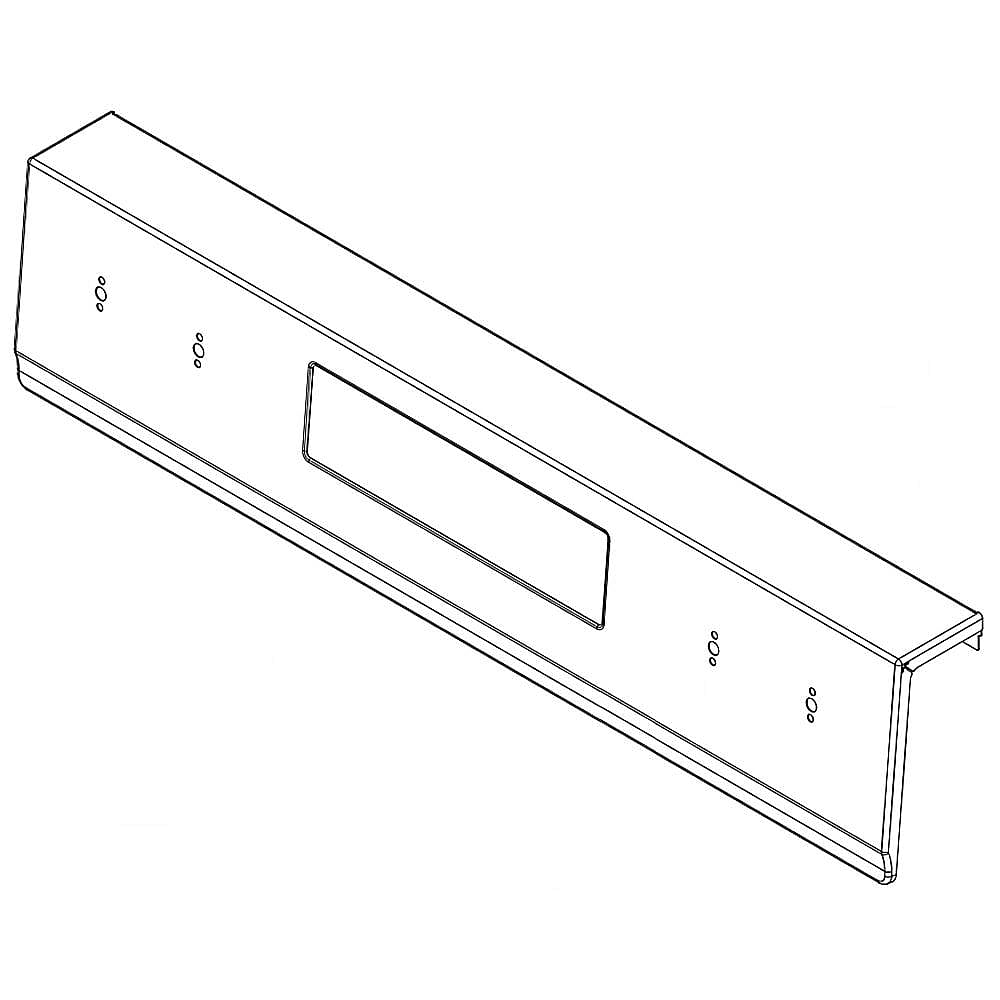 Part #w11106246, Range Control Panel (Stainless) / 30.75 x 8.62 x 4.00