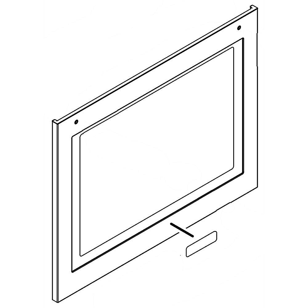 Part #w11106273, Range Oven Door Outer Panel Assembly (Stainless) / 30.00 x 6.75 x 39.75