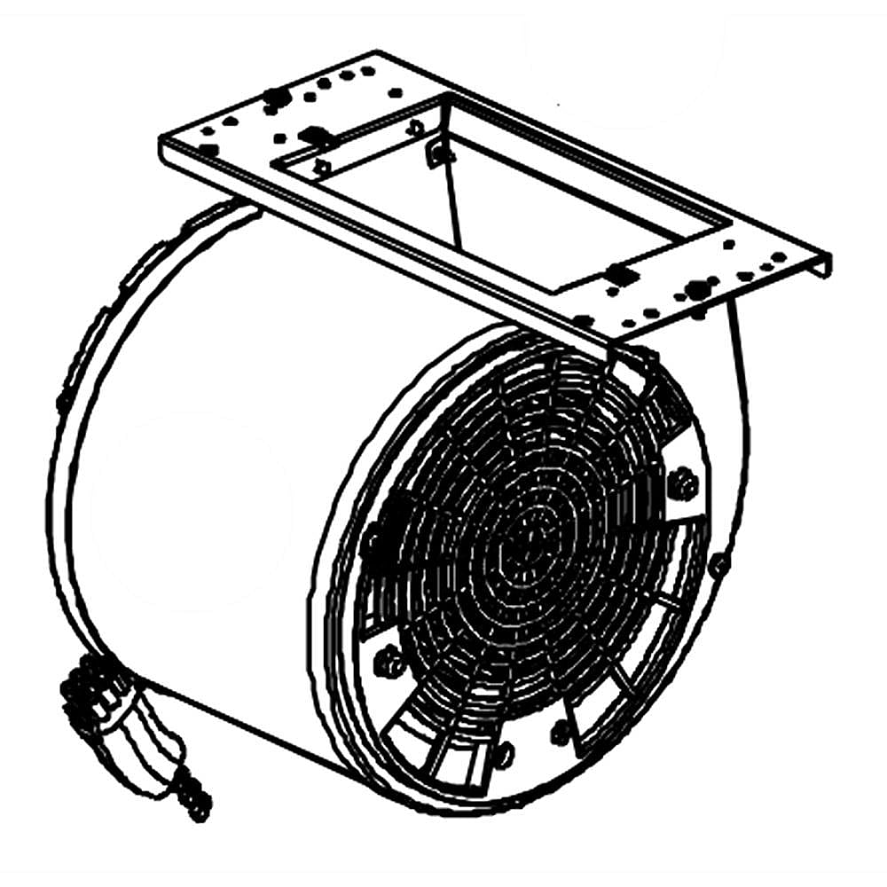 Part #w11106377, Range Hood Blower Assembly / 12.25 x 12.25 x 12.00