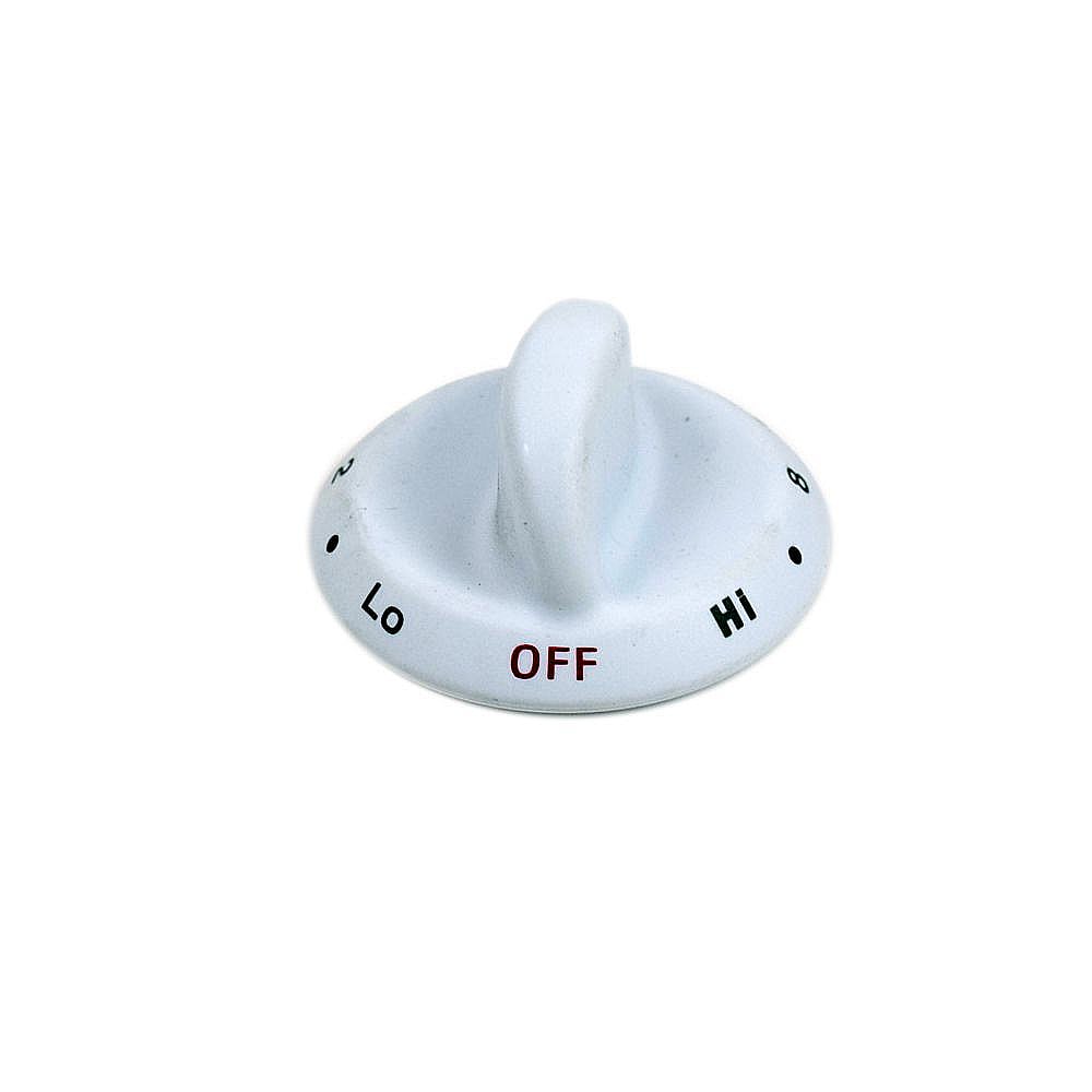 Photo of Part #w11106384, Cooktop Burner Knob | 1.75 x 1.75 x 1.00 from Repair Parts Direct