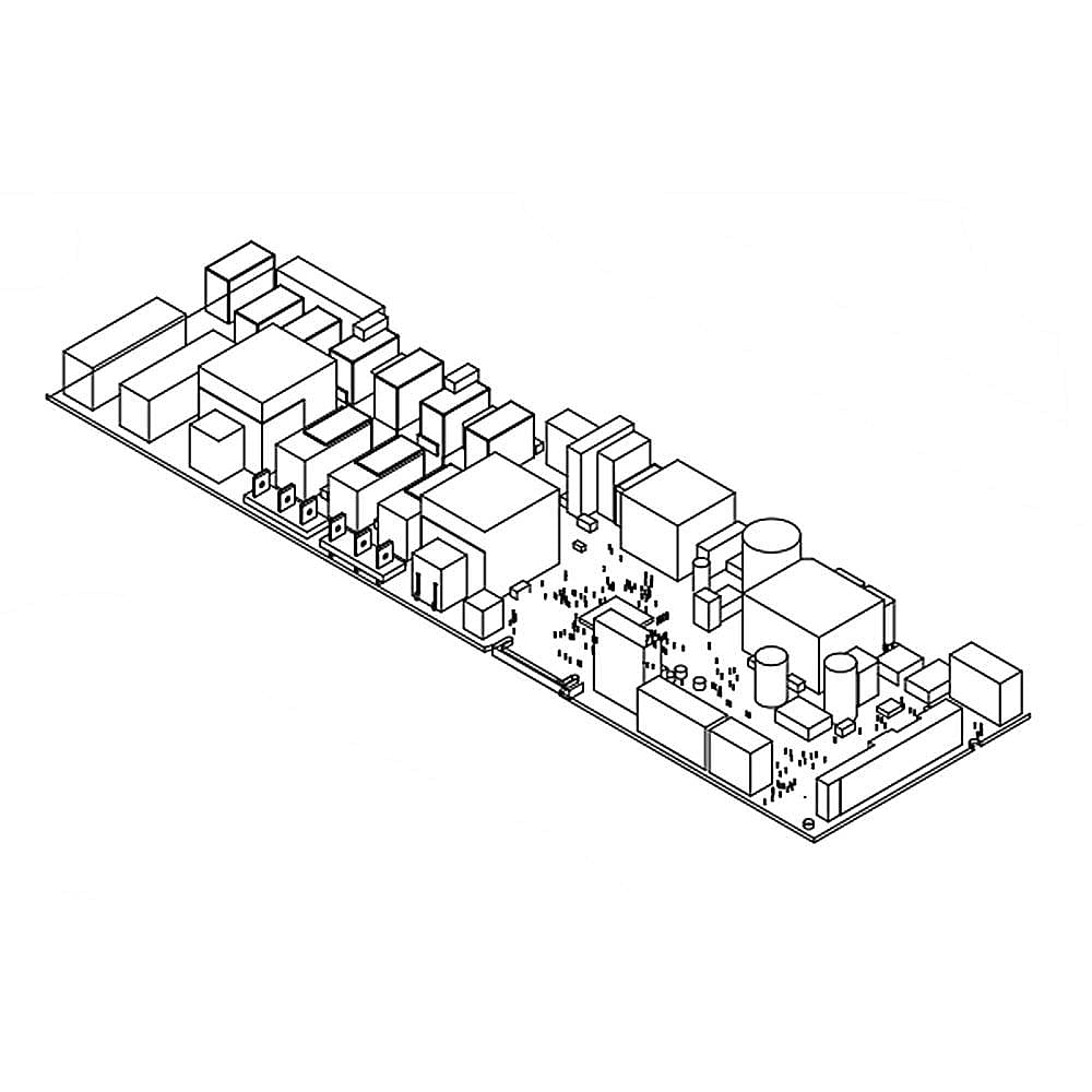 Photo of GE Part #w11113848, Whirlpool Ran Oven Control Board | 18.00 x 0.01 x 0.01 from Repair Parts Direct