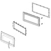 Microwave Door Outer Panel And Handle Assembly (black Stainless) W11117587
