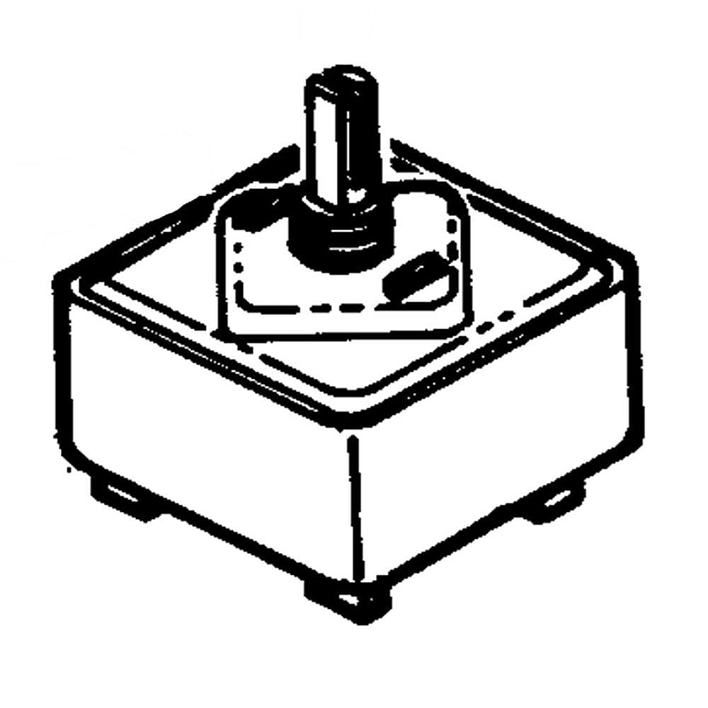 Photo of GE Part #w11120795, Ran Surface Element Control Switch | 1.75 x 1.50 x 2.25 from Repair Parts Direct