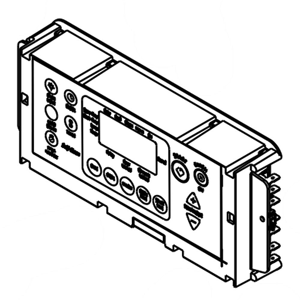 Part #w11122543, Range Oven Control Board And Overlay (Stainless) (Replaces W10887917, W11043508) / 15.25 x 6.75 x 2.50
