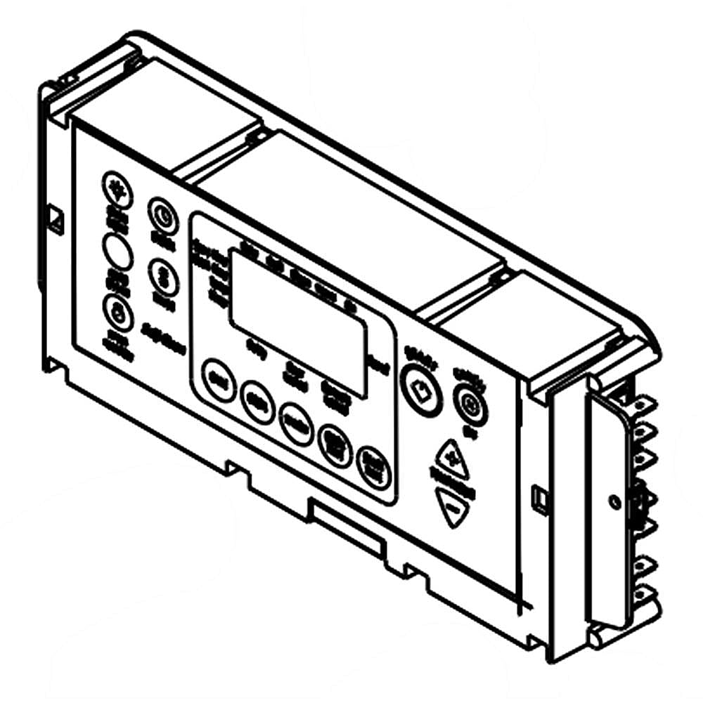 Part #w11122551, Range Oven Control Board And Overlay (Black) / 16.00 x 6.75 x 2.50