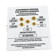Range Lp Conversion Kit for Whirlpool WEGA25H0HZ0 - Part W11122556