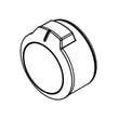 Range Surface Element Knob, Left Rear (stainless) for Kenmore Elite 66495223710 - Part W11126002