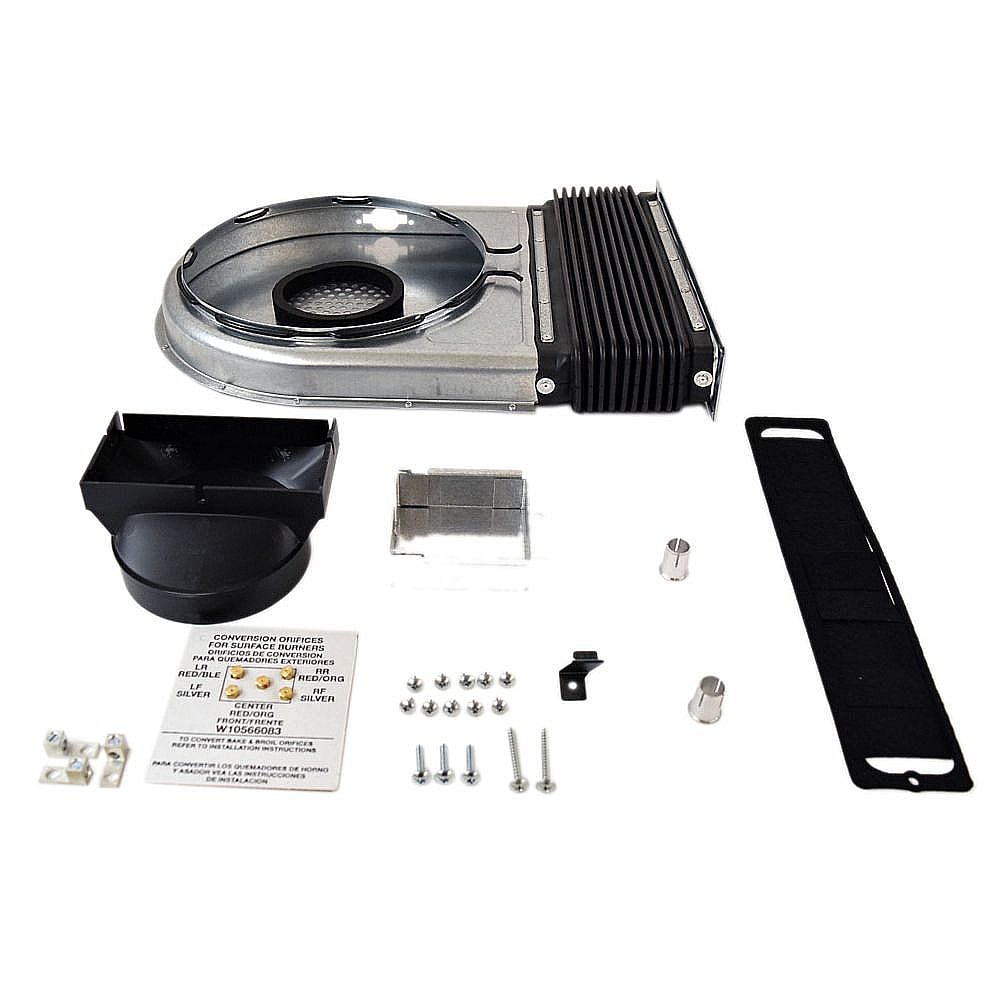 Part #w11129407, Whirlpool Range Downdraft Vent Transition Kit (Replaces W10789431) / 23.25 x 16.50 x 3.00