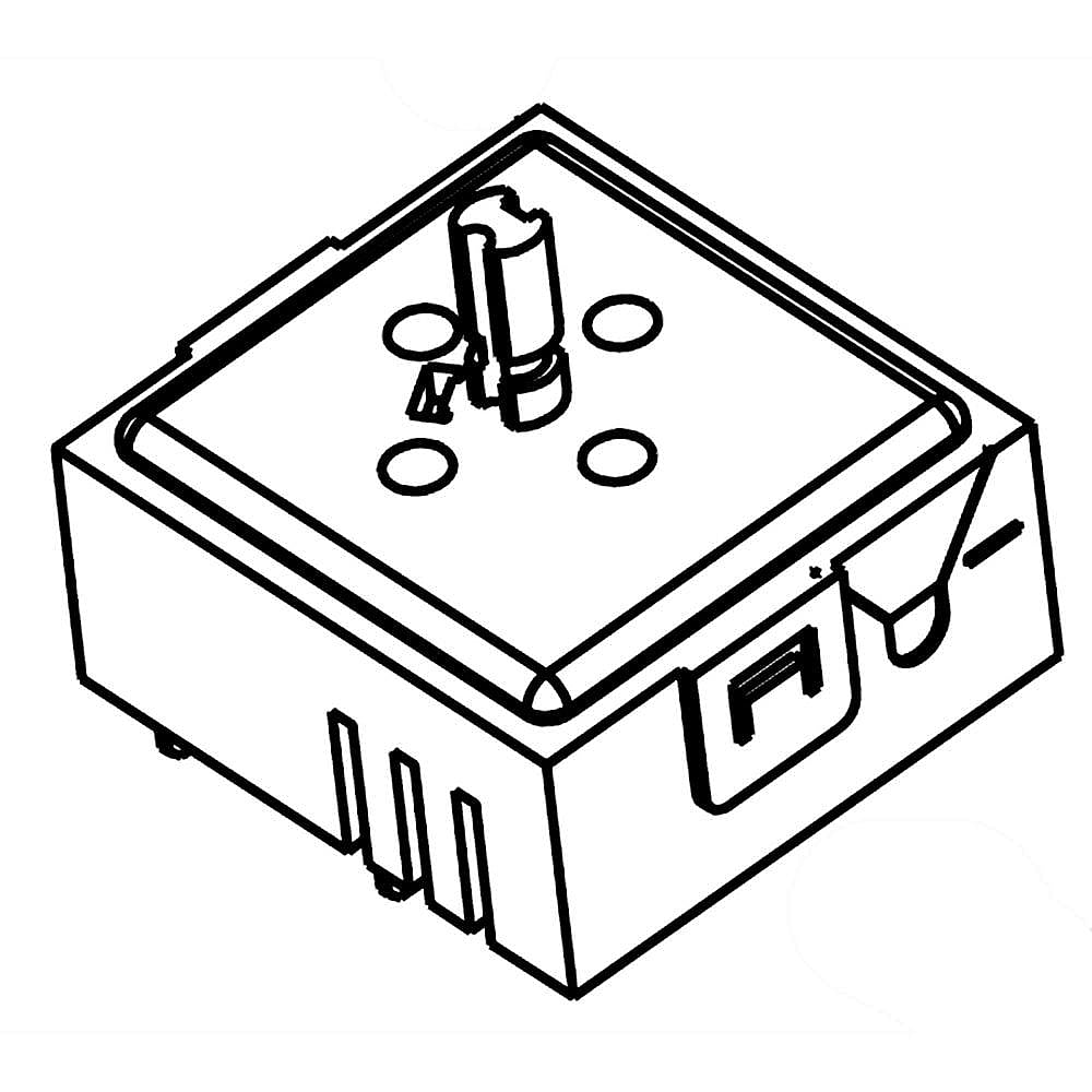 Part #w11129442, Range Triple Surface Element Control Switch (Replaces W10437097) / 2.50 x 2.50 x 1.25
