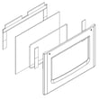 Range Oven Door Outer Panel, Lower for Maytag YMET8800FZ00 - Part W11132192