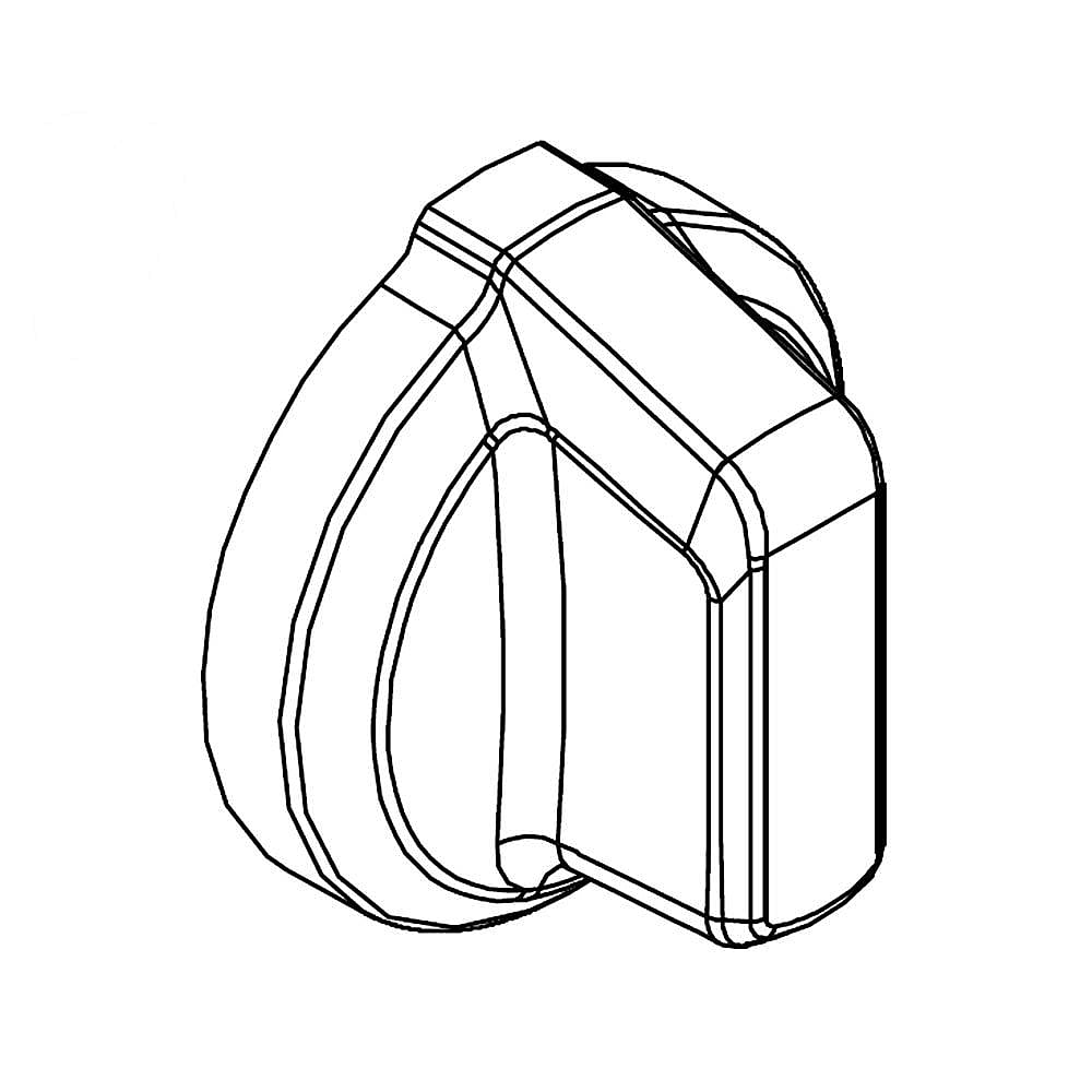 Part #w11132201, Range Surface Element Knob / 1.87 x 1.87 x 1.50