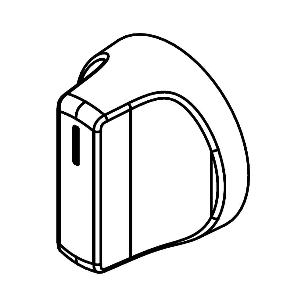 Photo of Part #w11158168, Knob | 2.00 x 0.20 x 3.00 from Repair Parts Direct