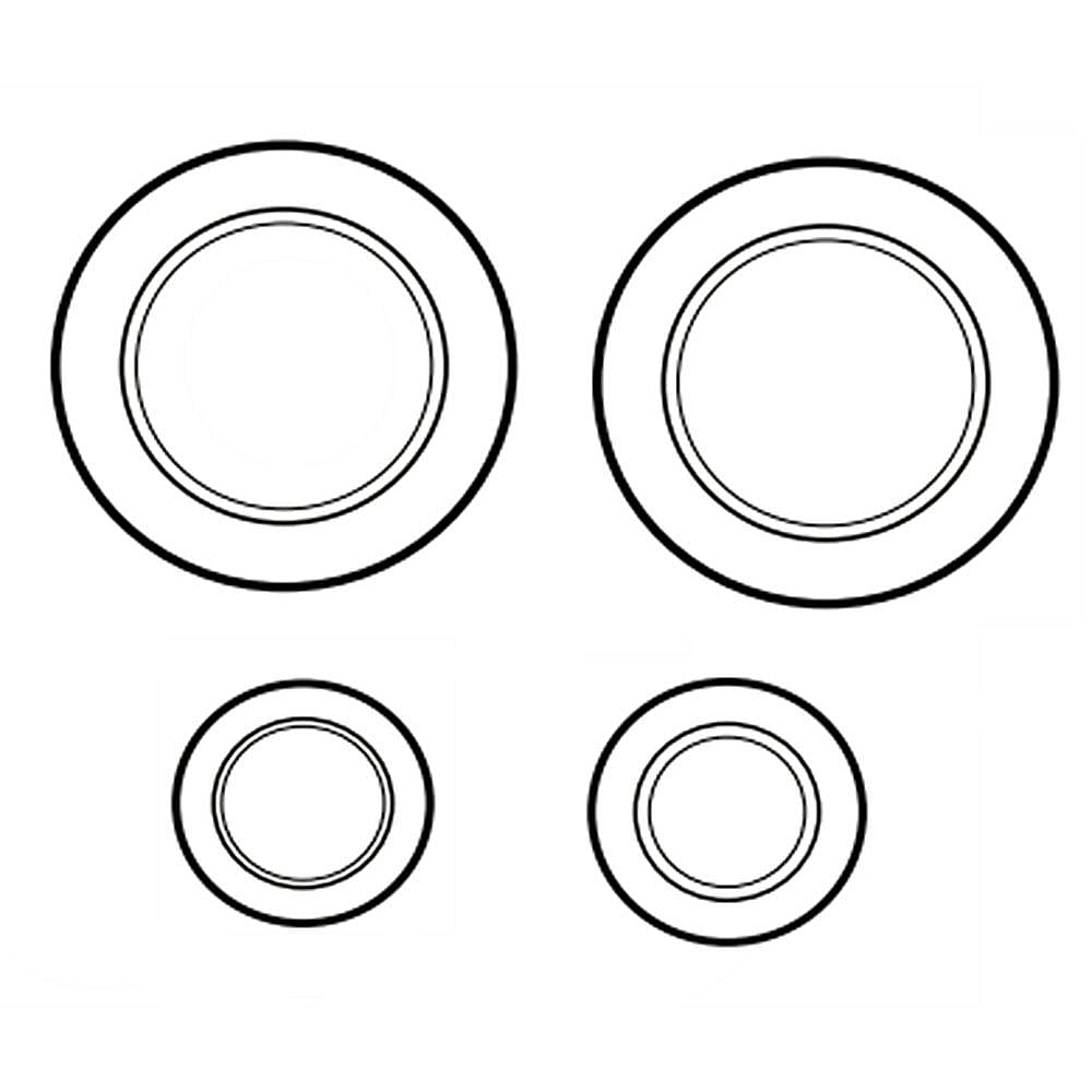 Part #w11161846, Range Surface Burner Cap Set (Replaces W10837262) / 14.00 x 9.50 x 0.01