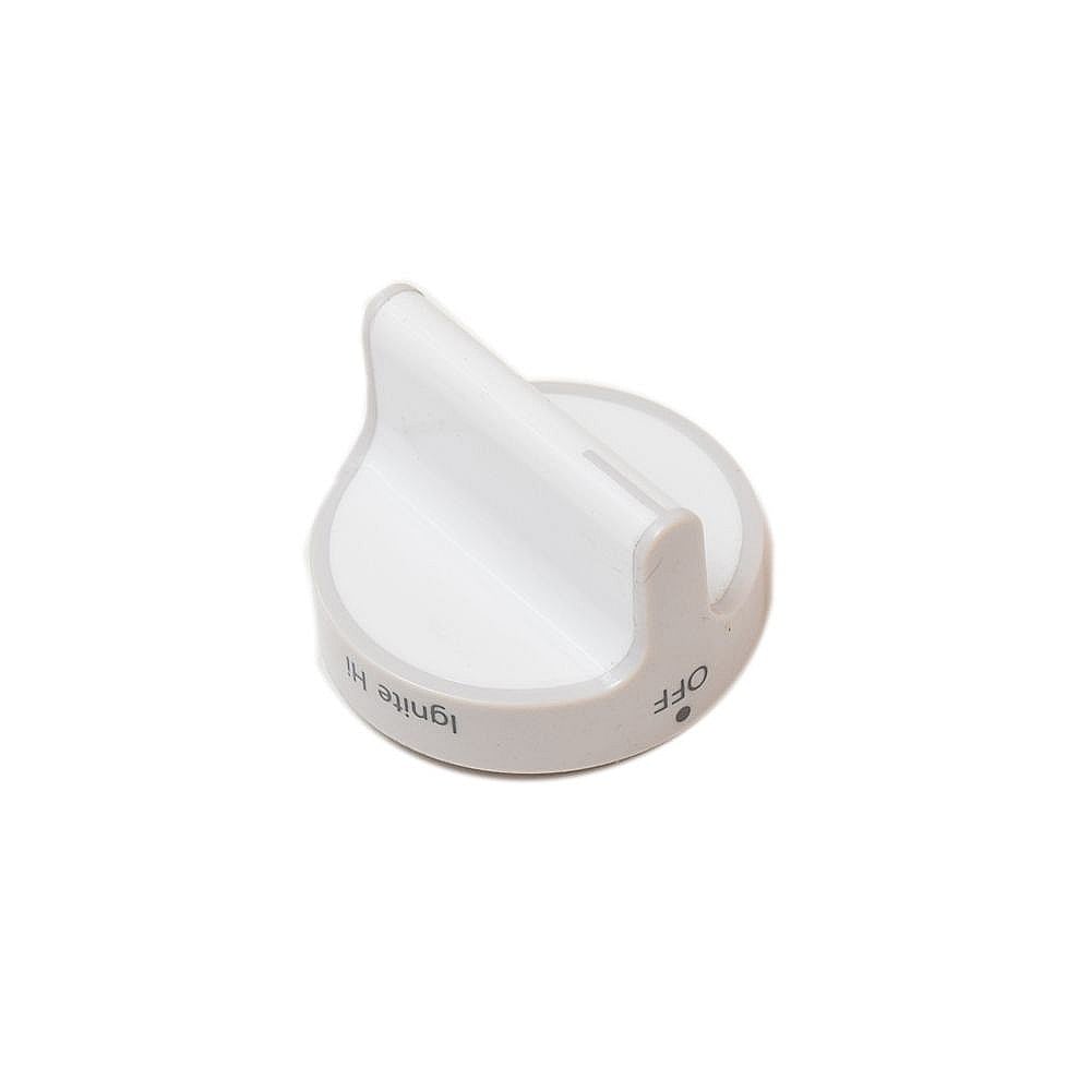 Part #w11164681, Range Surface Burner Knob (White) / 2.00 x 2.00 x 1.75
