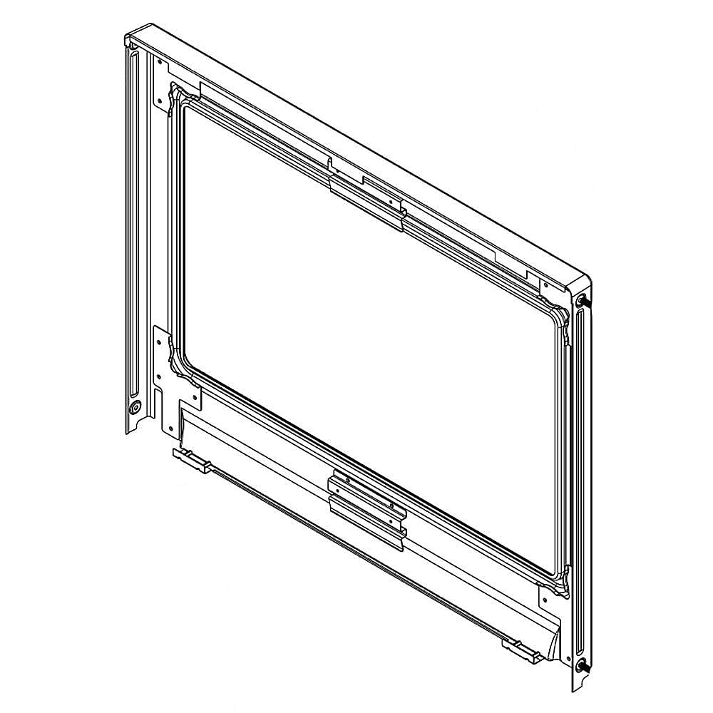 Part #w11168699, Wall Oven Microwave Door Outer Panel Assembly (Sunset Bronze) | 39.50 x 30.00 x 7.00