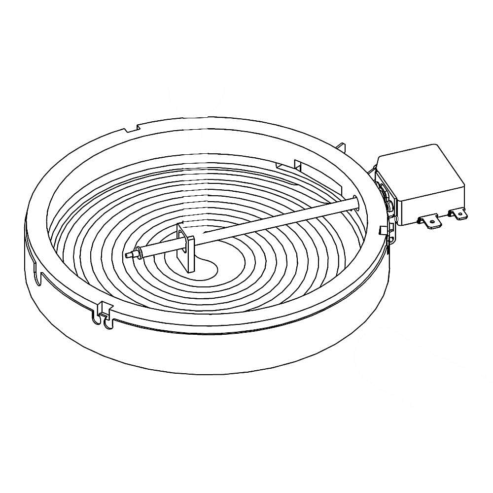 Part #w11171119, Whirlpool Range Radiant Surface Element, 1, 200-Watt (Replaces W10248261, Wp8273994) / 11.75 x 10.25 x 2.25